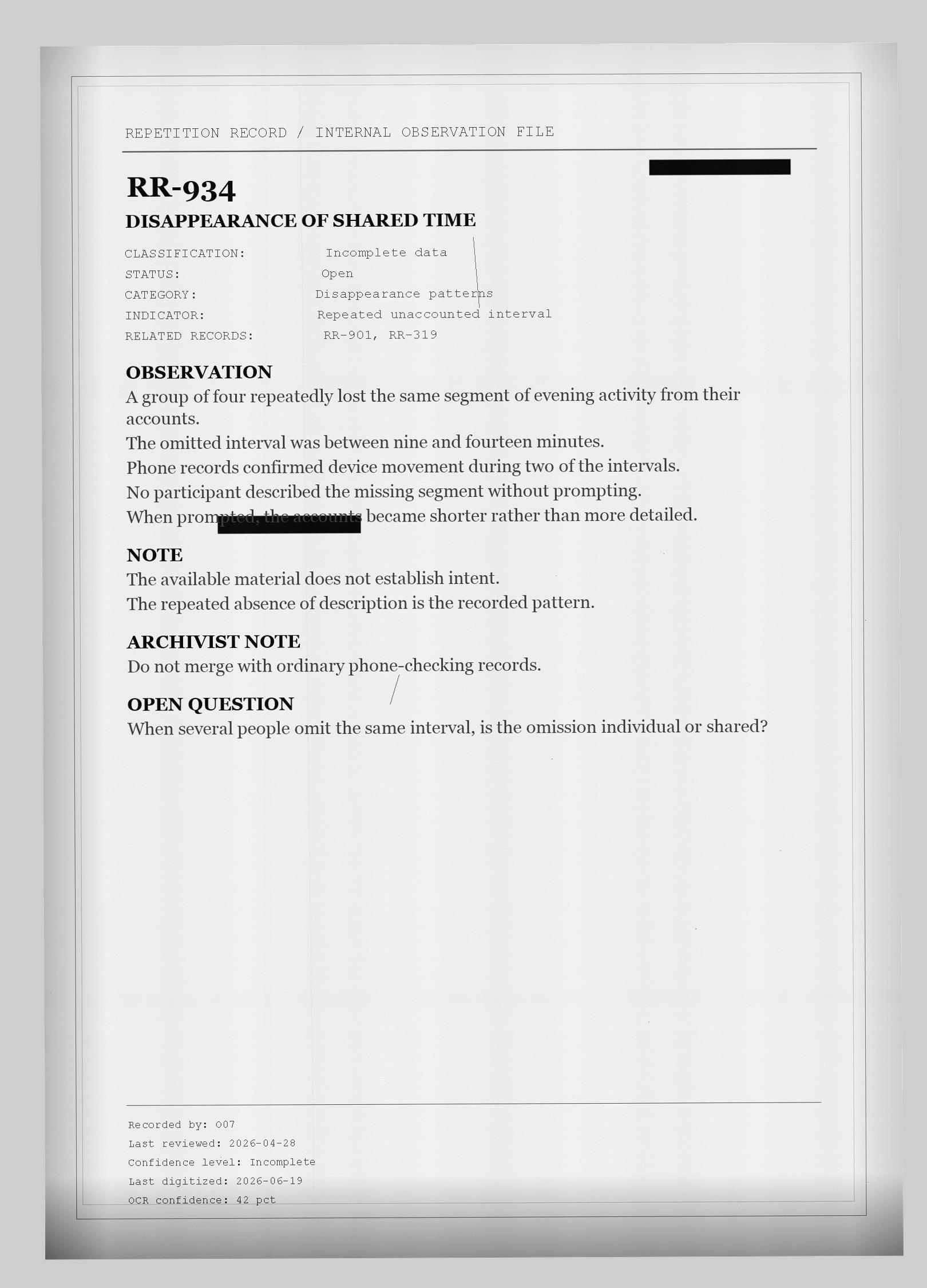 Scanned institutional document RR-934